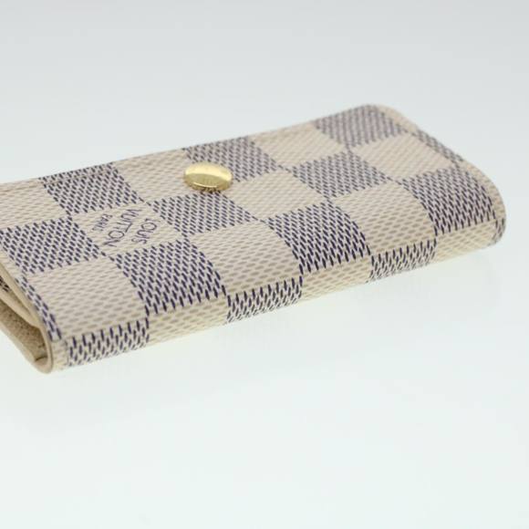 LOUIS VUITTON Damier Azur Multicles 4 Key Case N60020 LV Auth 41614 - Picture 5 of 16